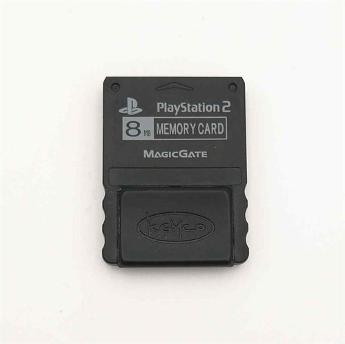 Playstation 2 Tilbehør - Uoriginalt Memory Card - 8MB - Sort (B Grade) (Genbrug) 